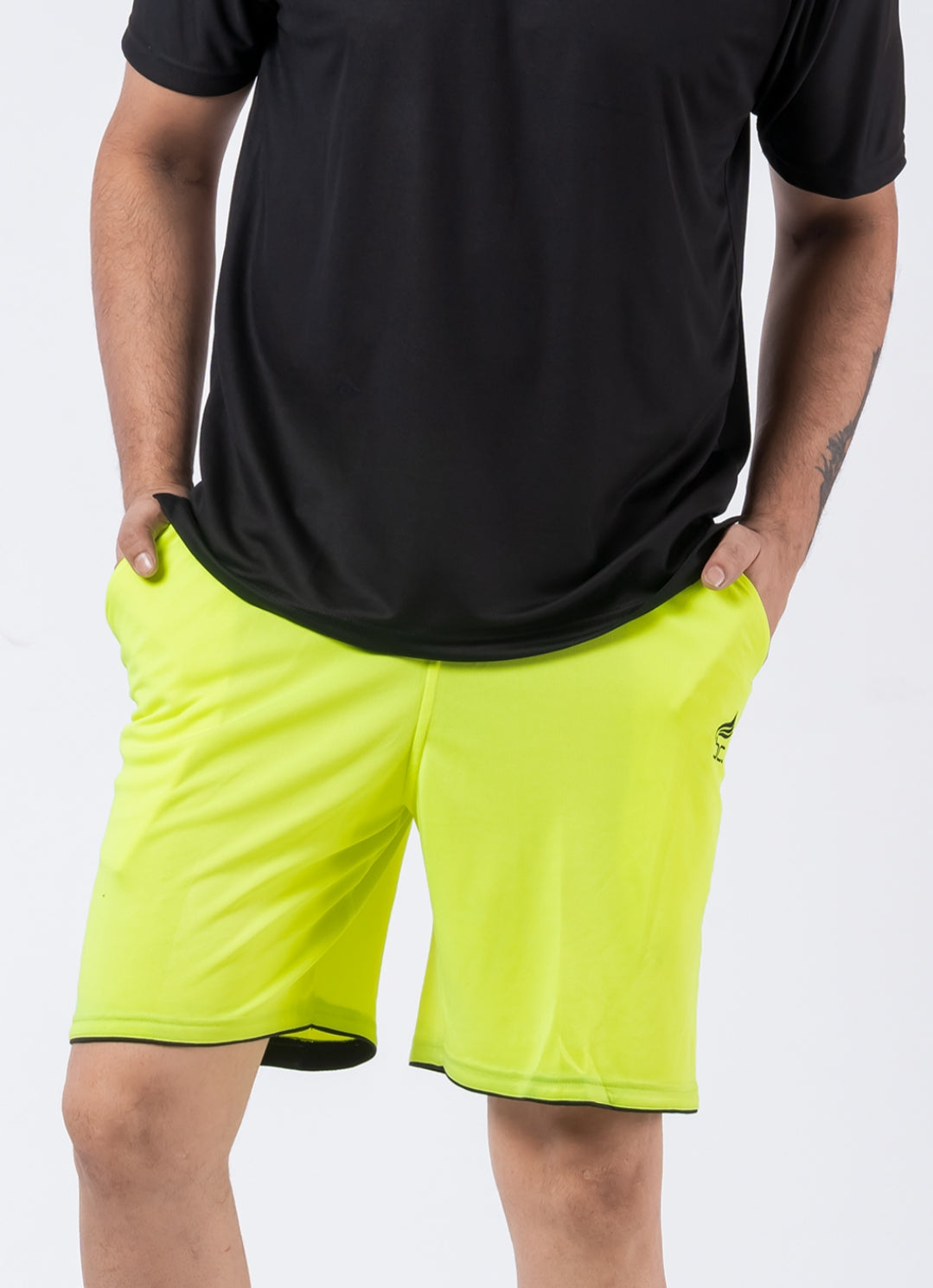 Yellow Dryfit Active Shorts